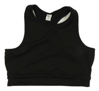 Černý sportovní top Shein