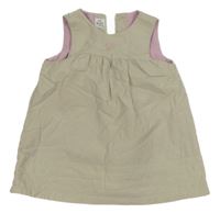 Béžové šusťákové podšité šaty H&M