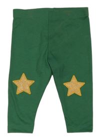 Tmavozelené legíny s hvězdičkami F&F