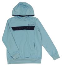 Světlemodrá sportovní mikina s nápisem a kapucí Cruyff