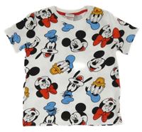 Bílé tričko s Mickeym a kamarády Disney