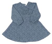 Modré lehké květované šaty Dunnes