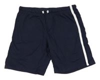 Tmavomodré bavlněné kraťasy s proužky Kiki