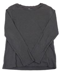 Tmavošedé triko H&M