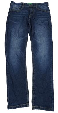Tmavomodré skinny rifle Benetton