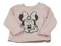 Světlerůžová prošívaná mikina s Minnie C&A