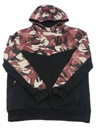 Černo-army mikina s kapucí George