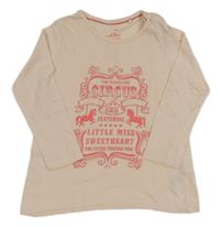 Světlepudrové triko s obrázkem - cirkus lupilu