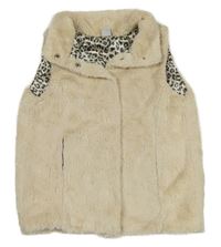 Smetanová kožešinová podšitá vesta Y.F.K.