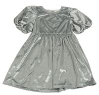 Stříbrné sametové šaty Kids