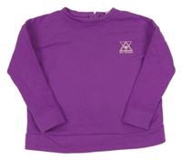 Purpurová mikina se znakem Next