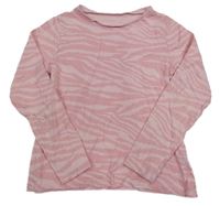 Růžovo-světlerůžové vzorované triko George