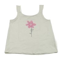 Bílý top s kytičkou Topolino