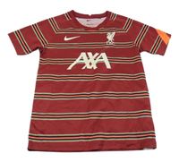 Vínovo-pruhovaný funkční fotbalový dres L.F.C. Nike