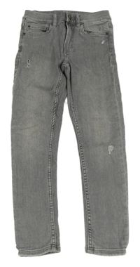 Šedé skinny rifle s prošoupáním ZARA