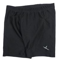 Černé sportovní elastické funkční kraťasy zn. Decathlon