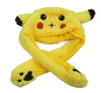 Žlutá chlupatá čepice - Pikachu