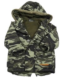 Army šusťáková zateplená bunda s kapucí Red Herring