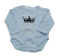 Světlemodré žebrované body s korunou a písmenem River Island