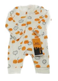 Nové - Smetanový overal s dýněmi F&F