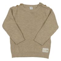 Světlehnědý žebrovaný svetr M&S