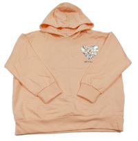 Meruňková mikina se srdcem a kapucí Dopodopo