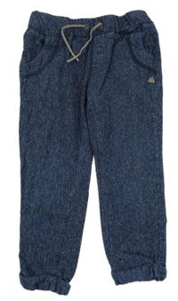 Tmavomodré melírované teplákové kalhoty Mothercare