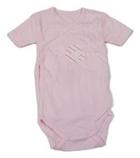Světlerůžové zavinovací body s ptáčkem