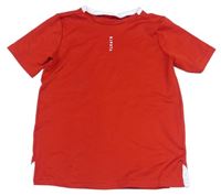 Červené funkční tričko s logem Kipsta 