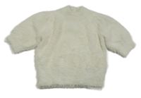 Bílý chlupatý svetr Next