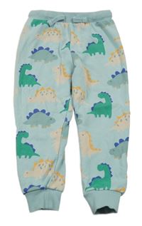 Světlemodré tepláky s dinosaury M&S