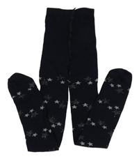 Tmavomodré punčocháče s hvězdičkami 