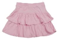Světlerůžová vrstvená sukně C&A