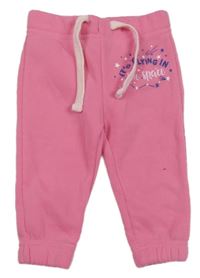 Růžové tepláky s nápisem Pep&Co