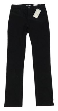 Nové - černé plátěné skinny kalhoty 