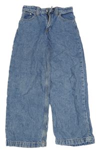 Modré melírované baggy rifle H&M