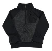 Šedo-černá funkční sportovní mikina s logem Under Armour