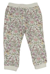 Bílé květované tepláky Primark