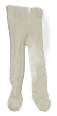 Bílé punčocháče s mašlemi H&M