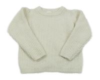 Smetanový vlněný svetr Next