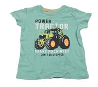 Zelené tričko s traktorem Kiki&Koko