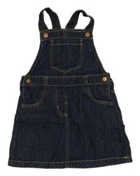 Tmavomodré lehké riflové laclové šaty Lupilu