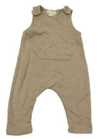 Béžovo-hnědé pruhované laclové tepláky Zara