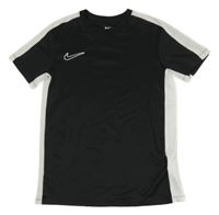 Černo-bílé sportovní tričko s logem Nike