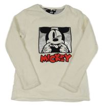 Bílá plyšová mikina s Mickeym Primark