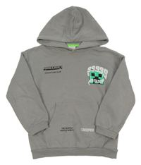 Šedá mikina s kapucí - Minecraft Zara