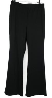 Dámské černé teplákové zvonové kalhoty Shein 