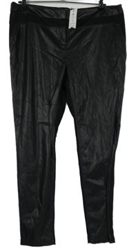 Nové - Dámské černé koženkové tregíny George 