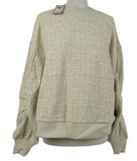 Nové - Dámská béžová melírovaná mikina Gallery 