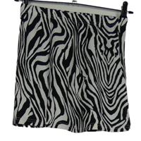 Dámská černo-bílá vzorovaná minisukně Shein 